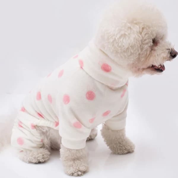 QD-Igelkott Termiska Vinterkläder för Husdjur Hundpyjamas Katt Onesies Jumpsuits Tjock Sammet