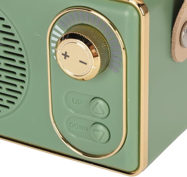 Retro Bluetooth-kaiutin - Retro-kaiutin - Bluetooth 5.0 - lisäbasso - vihreä