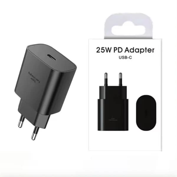 Oplader til Samsung 25W - Hurtigoplader USB-C - Strømadapter + Kabel 3 Meter + 25W Adapter [da]