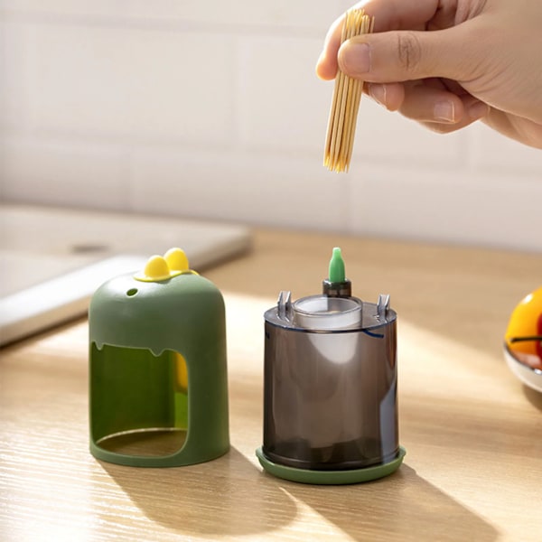 QU.Household Automatisk Tandpetare Dispenser Lätt att Använda Ansträngningsbesparande Organizer för Hem Kök Restaurang