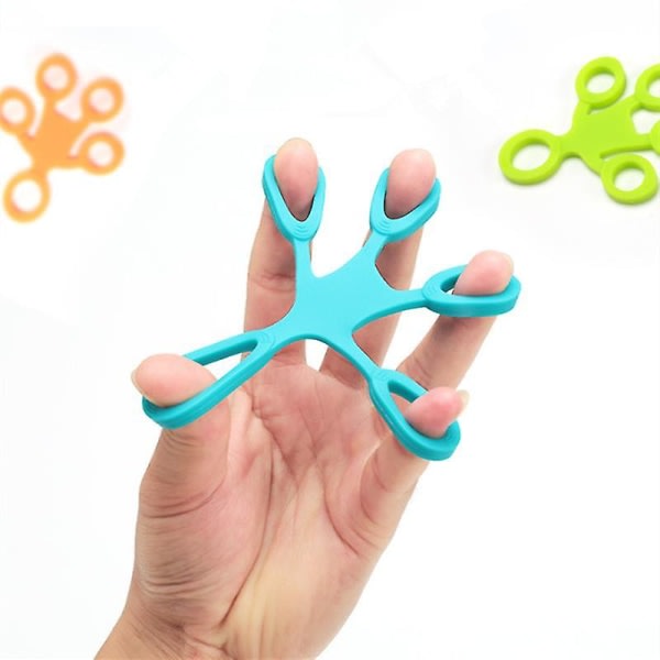 Silikon Finger Grip Resistance Band-3-nivåer Sensory Toy 1st