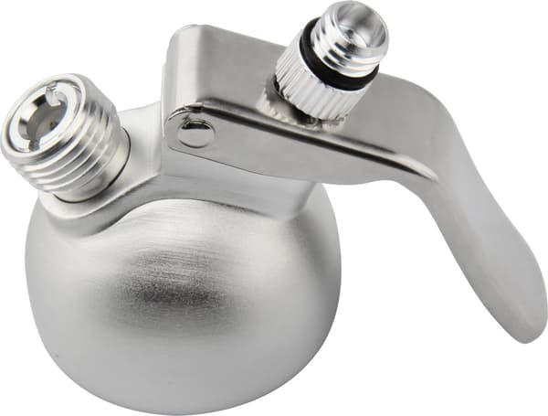 Flødeskumsdispenser 500 ml aluminium med dyser i rustfrit stål, professionel flødemaskine til desserter, kaffe og bagværk, sølv