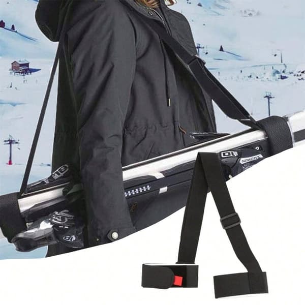 Justerbar Ski- og Stavholder Sort