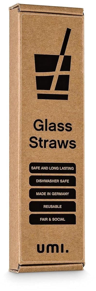 Glasstrån Återanvändbara, 12-pack, 20 cm, Tål Diskmaskin