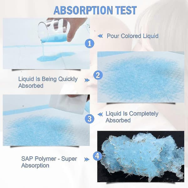 100-pak Engangs Pusleunderlag Baby Engangs Pusleunderlag - YuJia