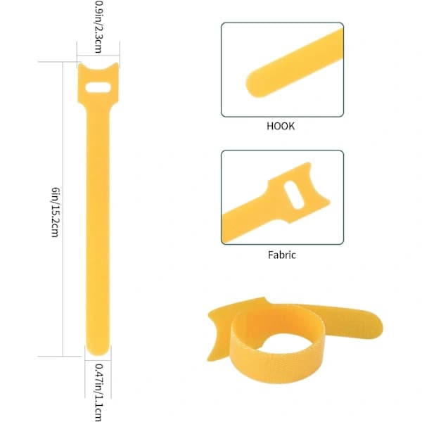 70 stk. genanvendelige kabelbindere, nylon, elkabel