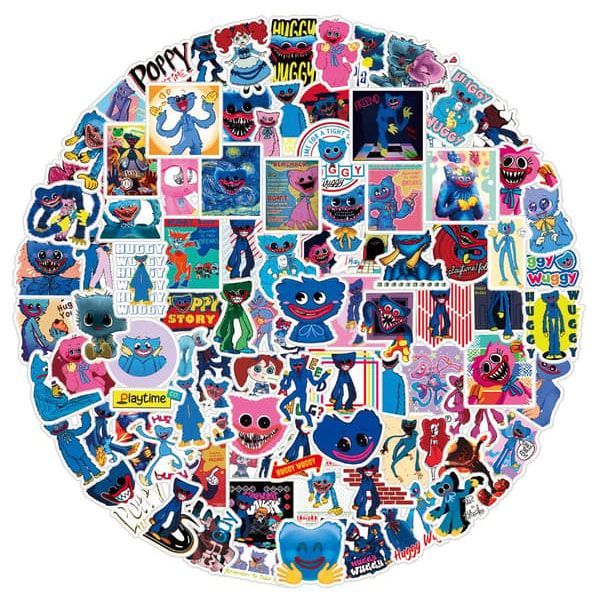 100 stk Poppy Playtime klistremerker stickers_qq