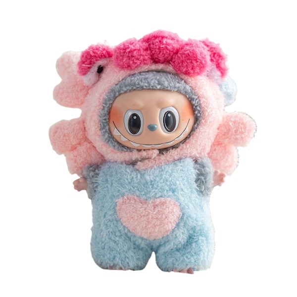 Söt Klänning Outfit Endast Kläder 17cm Hänge Drawbrawing Godis Kjol Hårnål Labubu Nyckelring Babykläder Jul Unisex TVÄTTAD 12