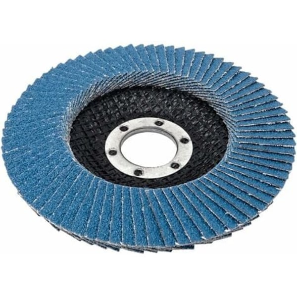 #QD#Slibeskiver │ blå │ 10 stykker │ Ø 125 mm │ korn 80 │ Rustfrit stål │ Slibeskiver │ Lamelslibeskiver