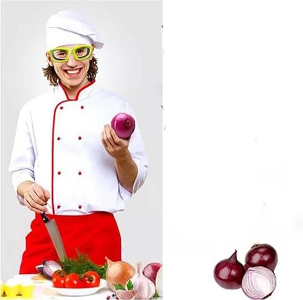 Lökskyddsglasögon, ögonskydd vid hackning, motverkar tårar, svart, set om 2