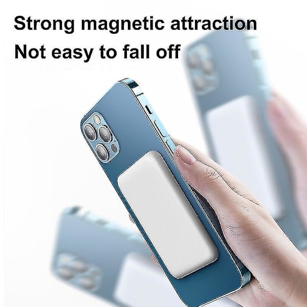 QD-Magnetisk Trådlös Snabbladdning Powerbank Pd20w Mini Portabel 20000mah Extern Batteriladdare För Iphone 12 13 rosa