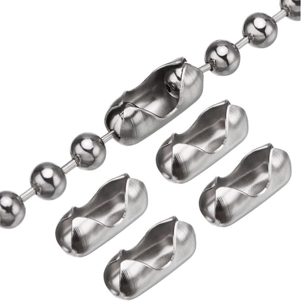 [QD] Kulekjede 3 meter lang med 4,5 mm diameter med 10 typer c Svart