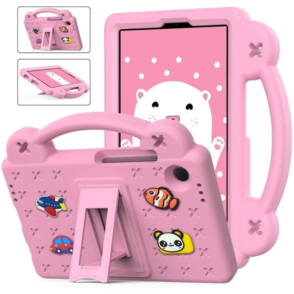 \"QD\" EVA-skumfodral med stativ för Samsung Galaxy Tab A9 - Rosa