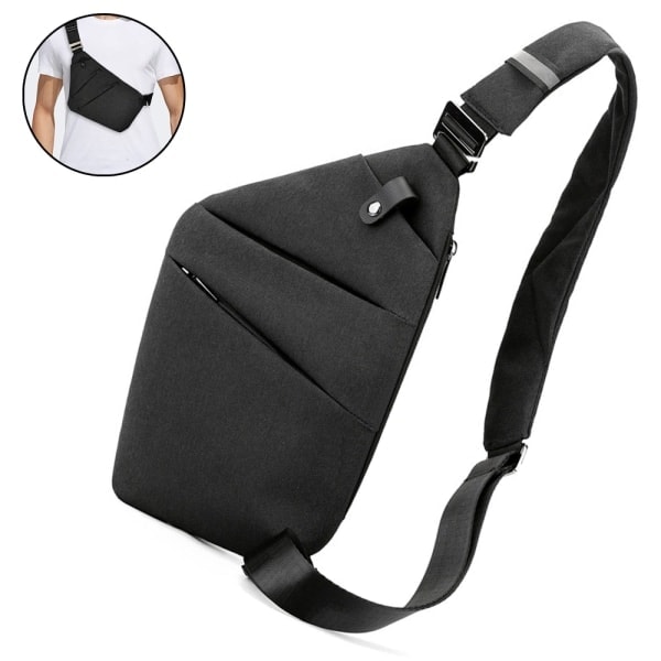 [QD] Stöldskydd Crossbody Väska Lätt Ryggsäck för Resor