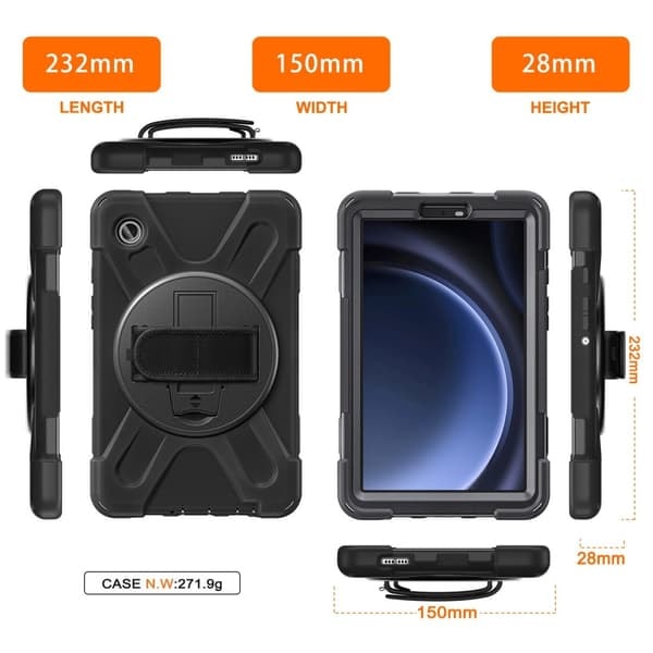 \"QD\" Samsung Galaxy Tab A9 Robust Armor Cover