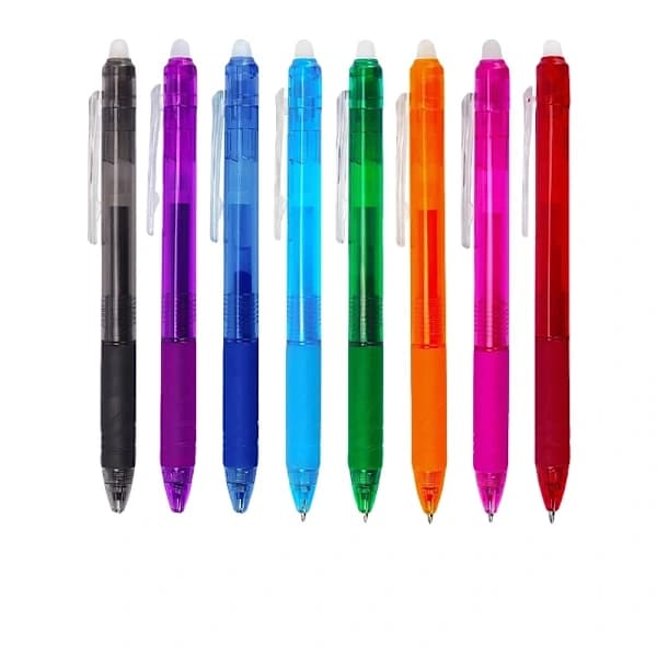 QU-Raderbara bläckpennor, raderbara gelpennor - 8-pack, A