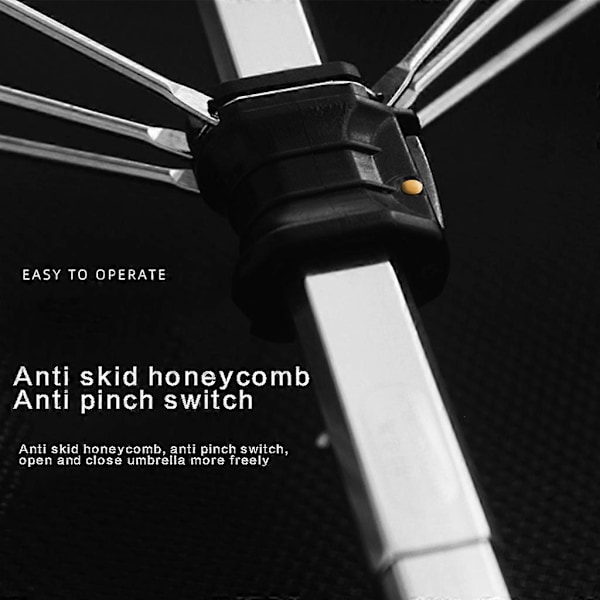Moderne Elegant Mini Flad Paraply Manuel 5 Foldbar Luksus Anti UV Solbeskyttelse til Sol til Beskyttelse Regntæt Rejse Bærbar Lomme Paraply for_FO Black
