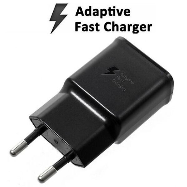 Samsung Original Hurtiglader EP-TA200 USB A, Sort, Bulk