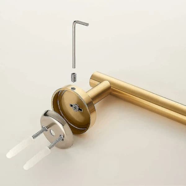 QD-Toiletpapirholder i 304 rustfrit stål, børstet messing - liuyue