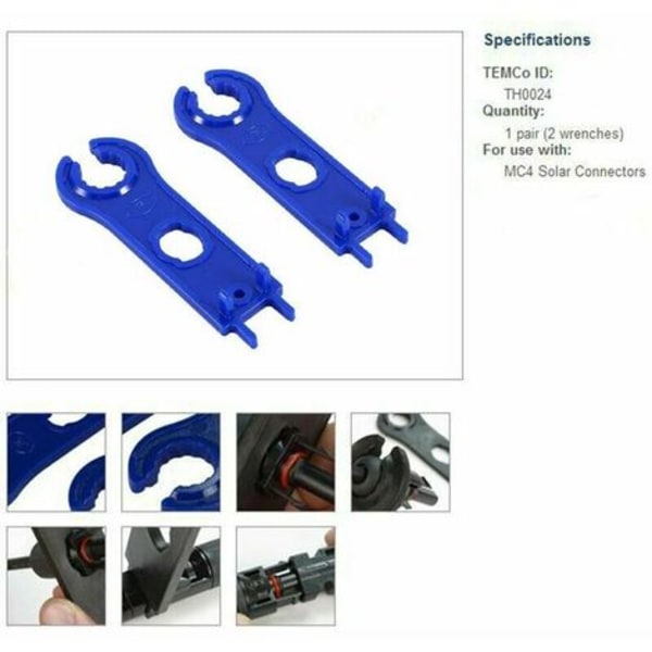 QQU-6 Par MC4 Han/Hun Dobbelte Ringe Vandtæt Forsegling Solpanel Kabel Konnektorer