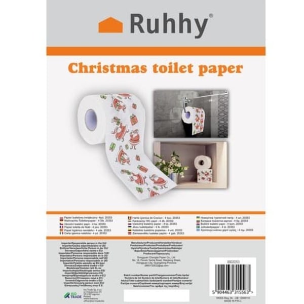 4-pakkaus - Joulu WC-paperi_QQ
