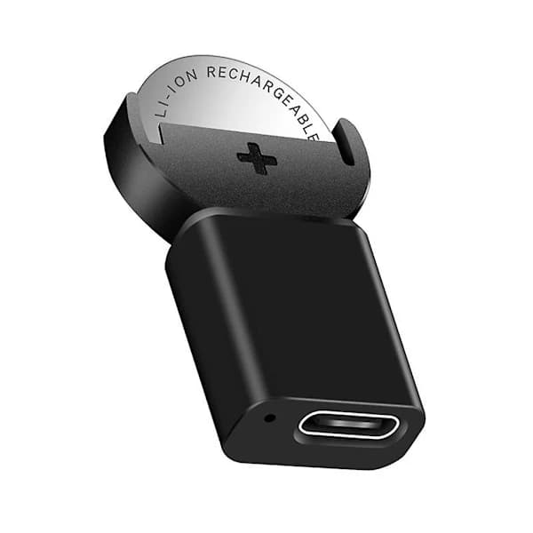 Mini litiumknappcellebatteri USB C-lader for Lir2032, lir1632, lir