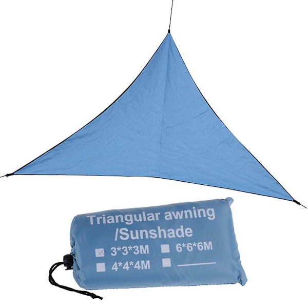 Vandtæt Trekantet UV Solsejl Kombination Net Trekant Solsejl Telt_ufo Blue