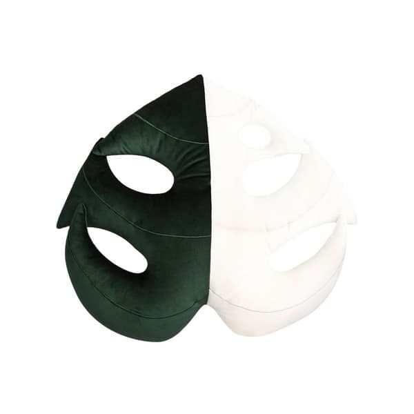 Turtle Back Bambu Sofapute Bladformet Pyntepute