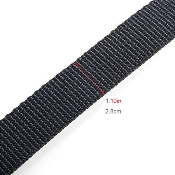 ABS Gymnastikkringer med 28mm umerkede stropper - Svarte