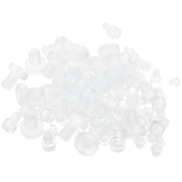 QU-100 st klara gummiskydd för glasbord, A