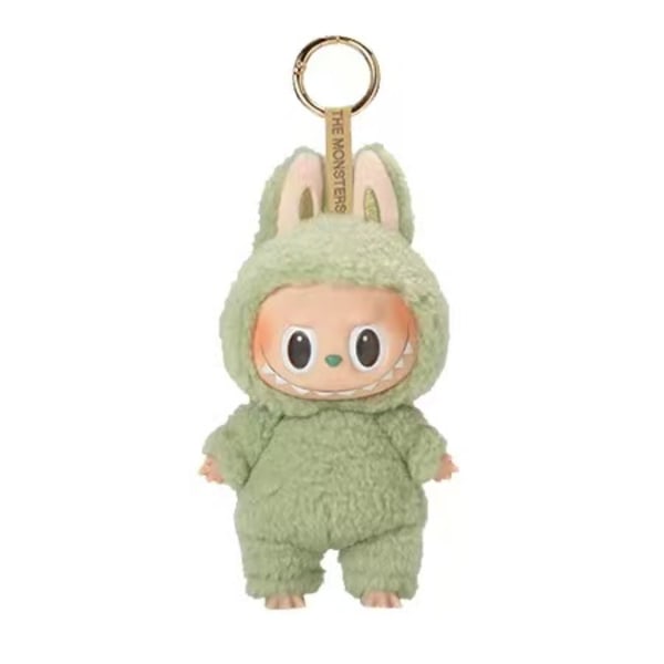 Labubu Docka Första Generationen Labubu Nyckelring Mart Högkvalitativ Macaron Blind Box Plyschleksaker Monster Labubus La Bubu Original D