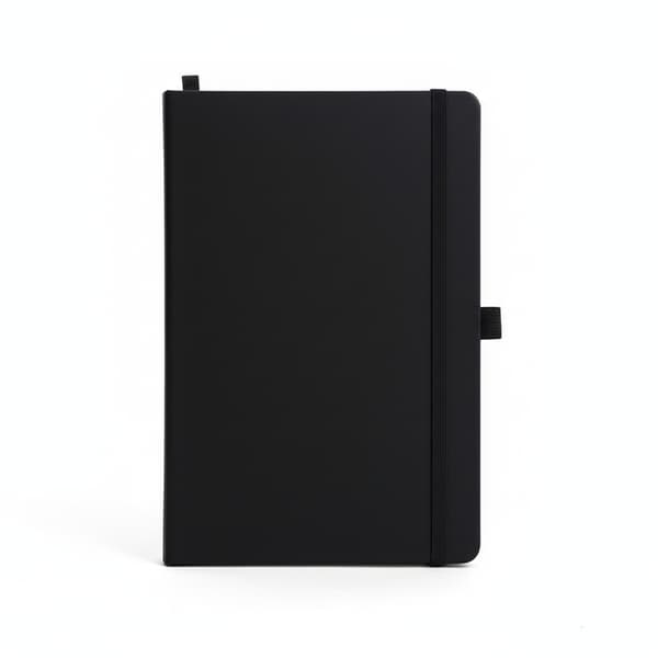 A6 Hardcover Indbundet Notesbog, 200 Sider Øjenvenligt Papir, Sort, Til Kontormøder, Forretning & Studiejournalføring