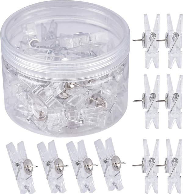 100-Pack Dekorativa Nålar, för Memon/Foton, Konst/Kontor