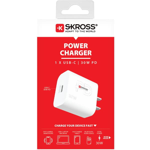 Reiselader USA/Japan m.fl. USB-C PD 30W Ujordet