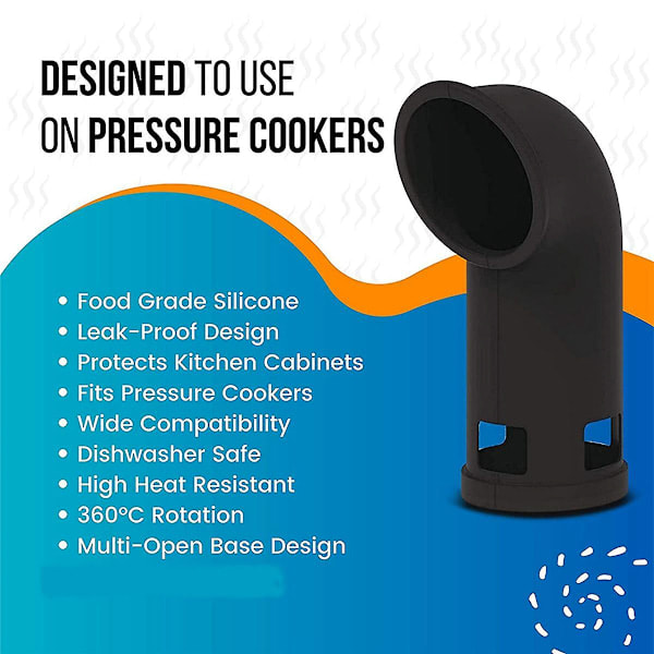 Låsestativ, Silikonlokkholder, 1 x Dampavleder, for Foodi Trykkoker/Air Fryer 8 Qt