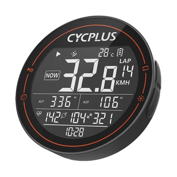 Cycplus M2 sykkelcomputer - kompatibel med Strava, Trainingpeaks etc.