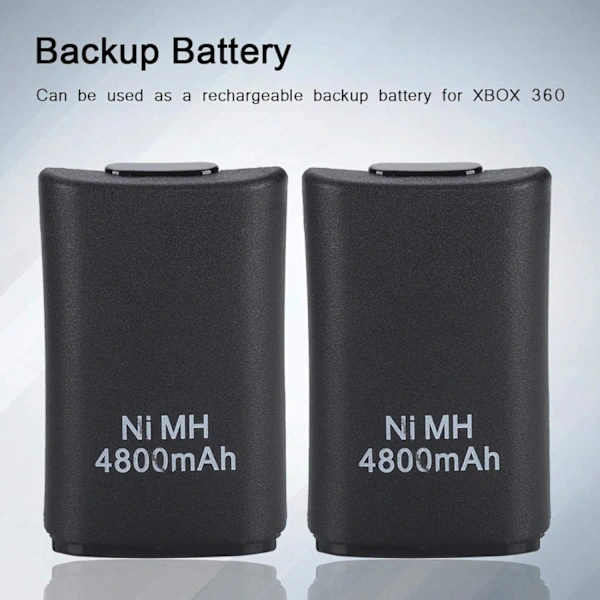 Xbox 360 Controller Kit, 2*4800mAh Battery USB Charging Cable + Charging Dock