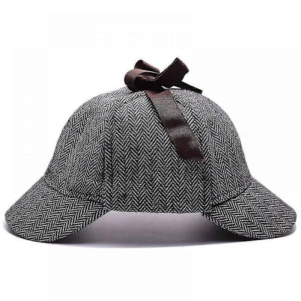 Ull Tweed Deerstalker Hatt - Grå