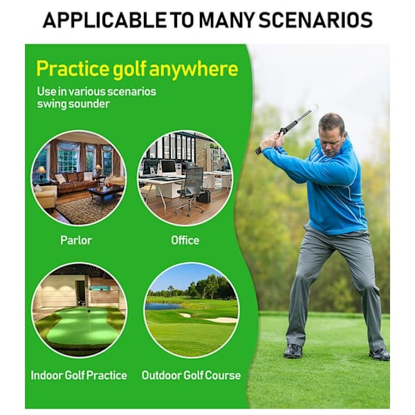 Bärbar golftränare för sving