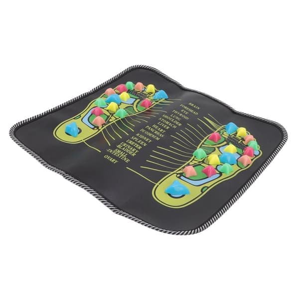 Fodmassage Måtte Blodcirkulation Lindre Smerte Simulering Brostensbelægning Zone Terapi Gå Sten Måtte 35x35cm / 13,8x13,8in