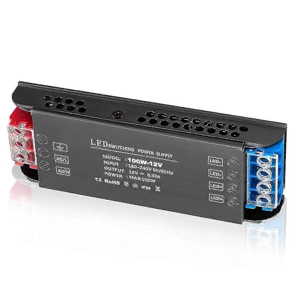 LED-transformator 12 V 100 W, LED-transformator 230 V till 12 Volt DC, switchande transformator []