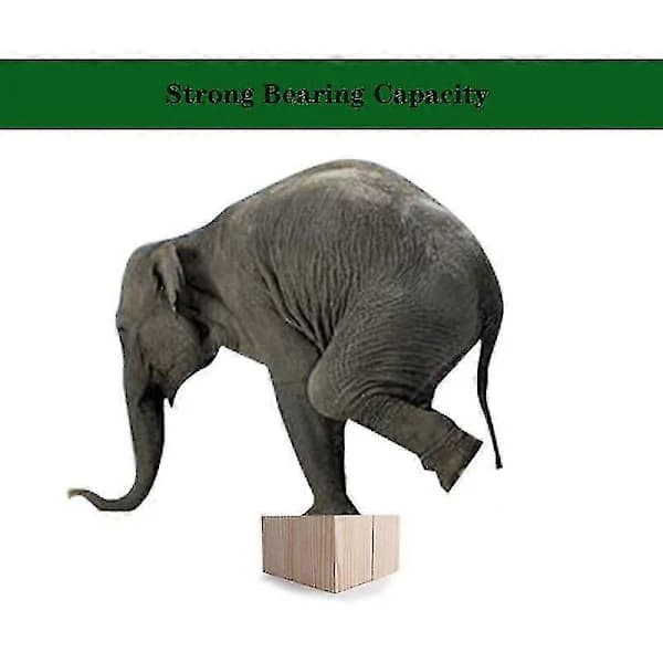 4-pak Træmøbelhævere, 5x5x5cm Senge- og bordløftefødder Benforlænger[JUN]