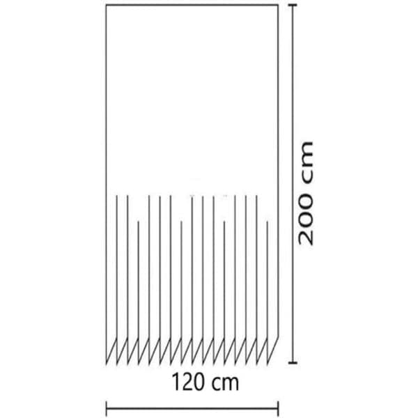 Bruseforhæng 120x200 cm Digitaltryk Moderne Design Polyester_QF