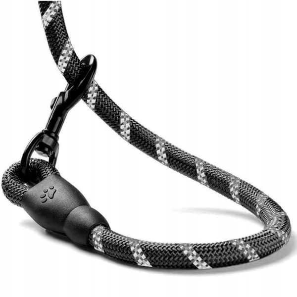Hundesnor med refleks og afføringsposeholder - 5 m