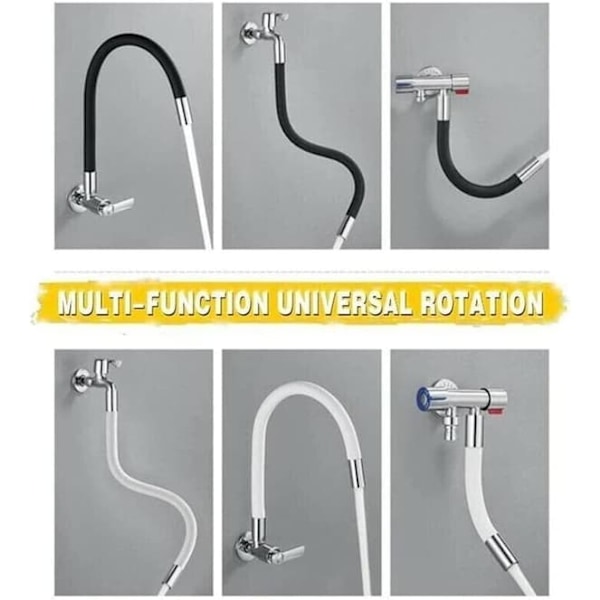 50 cm Flexibel Kranförlängare Svart_qq
