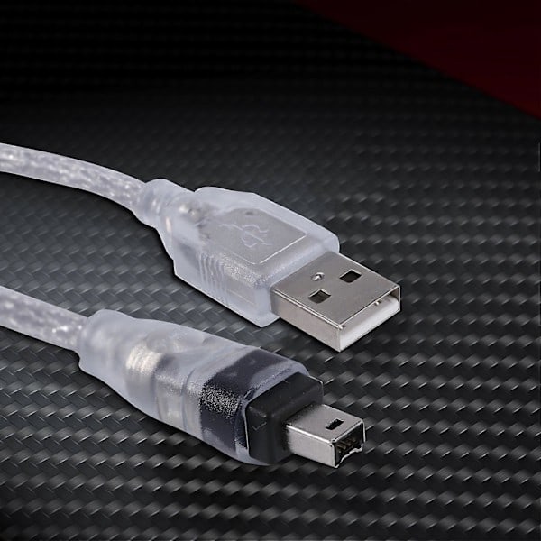 1,5M USB till IEEE 1394 4-stifts Firewire DV-adapterkabelkonverterare för PC-kamera