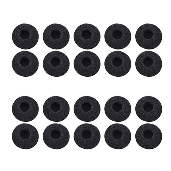 QD-20 st 18 mm Mjuka Skumhörlurskuddar Hörlurar Högtalare Svampöverdrag Ersättningskuddar för De Flesta Hörlurar Mp3 Mp4