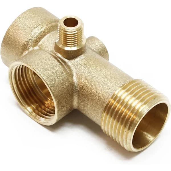 Kobling i messing 5-vejs DN25 1 \" DN13 1/4 \" Blæsetank trykbeholder