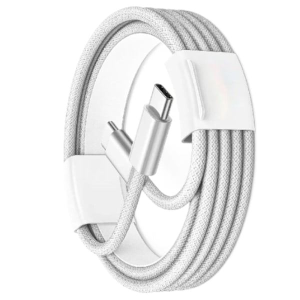 QD-2-pakning USB C til USB C-kabel, 60W hurtigladekabel for iPhone 15/16 2m 2m