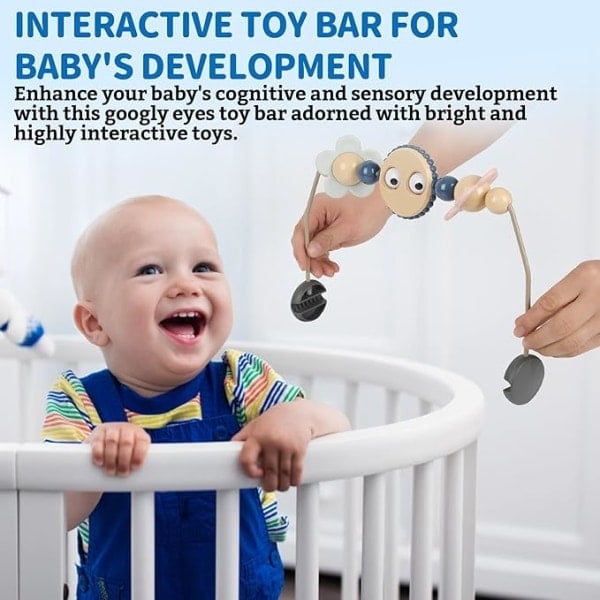 \"QD\" Babygym Leketøysbue - Babybil med Googly Eyes Leketøysbue